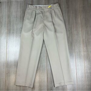 Y2K Nike Golf Corduroy Pants 32x30 (tag 34) Pleated Cuffed Beige